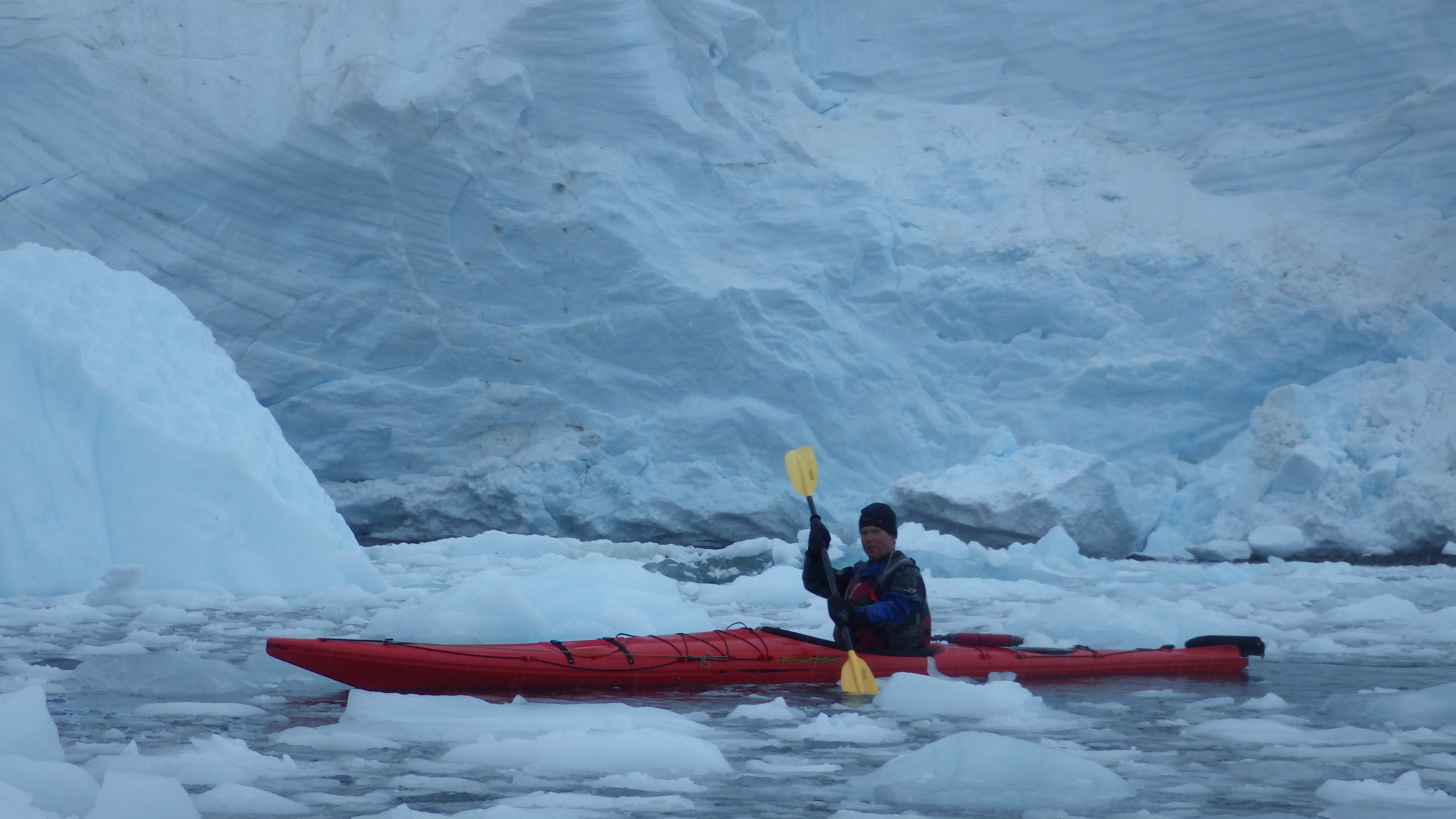 Pushing through the brash ice