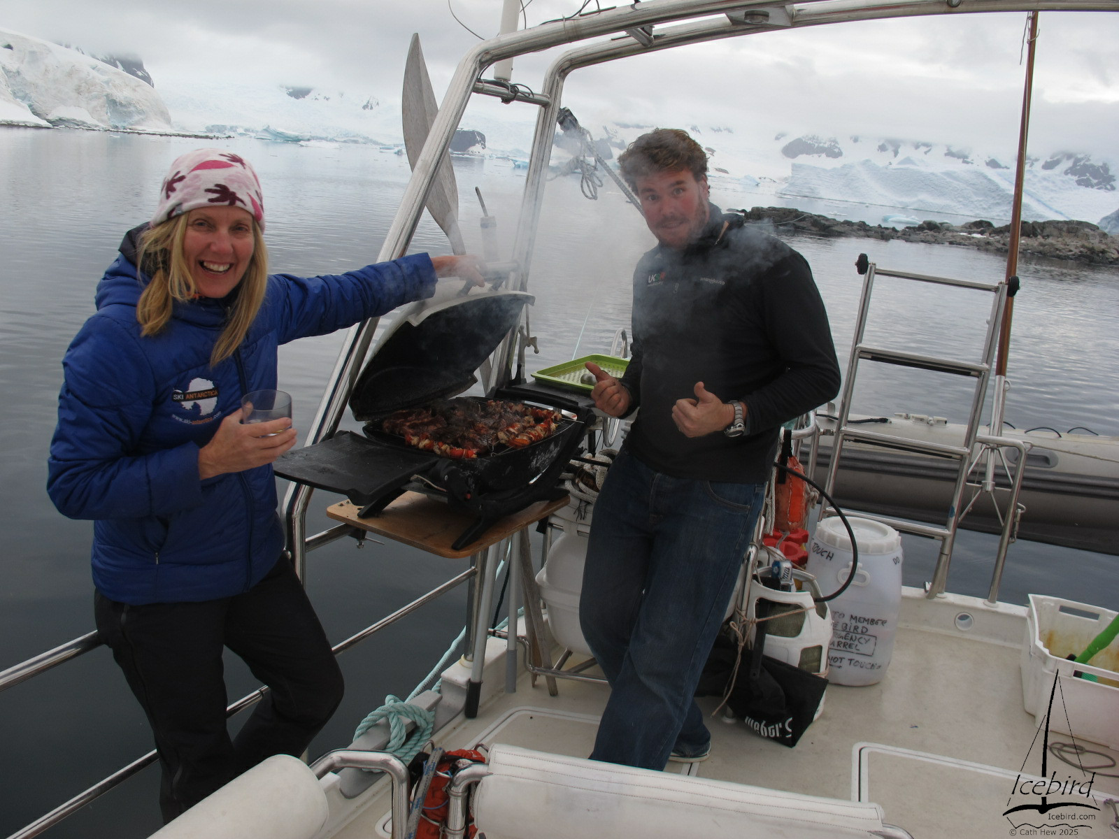 Barbecue on board
